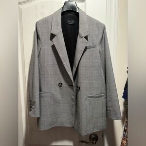 Hatch plaid The Valerie maternity blazer size M